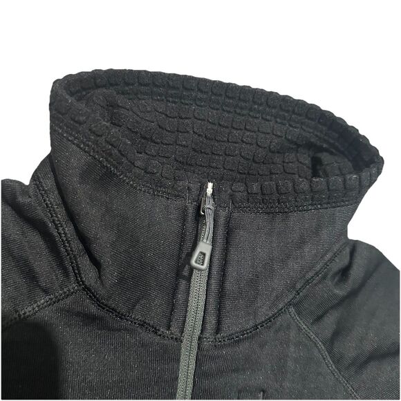 Patagonia Women’s R1 Pullover Fleece Lined S Black 1/2 Zip Slim Pocket Hiking - Picture 4 of 11